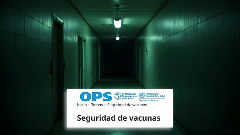 Logo de OPS en un fondo de psiquitátrico