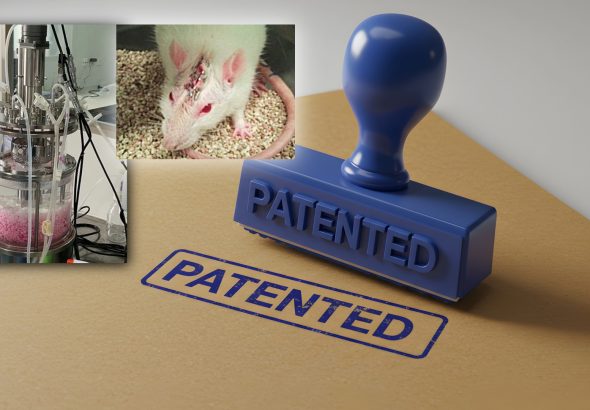 Patente de un producto hecho a base de material biológico